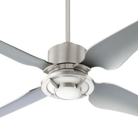 Quorum International 82524 65 Satin Nickel Indoor Ceiling Fans Quorum International 82524 Axel 52 4 Blade Indoor Ceiling Fan