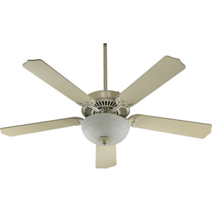 Quorum - $116.00 - Capri Two-Light Antique White 52-Inch Ceiling Fan